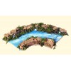 Tratto Fiume con Curva Cm. 10x22 con 5 Luci a Batteria di Rossi-Rosa