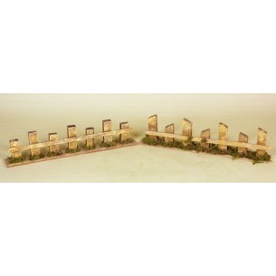 Staccionata in Legno Cm. 35x4,5 (2 Mod.) di Rossi-Rosa