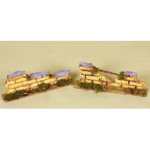 Muretto Mattoni Cm. 15x5x3 di Rossi-Rosa