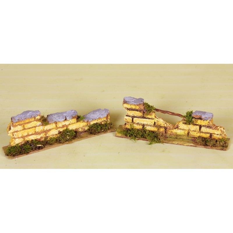 Muretto Mattoni Cm. 15x5x3 di Rossi-Rosa