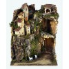 Presepe Cm.25x25x30 con Luci di Rossi-Rosa