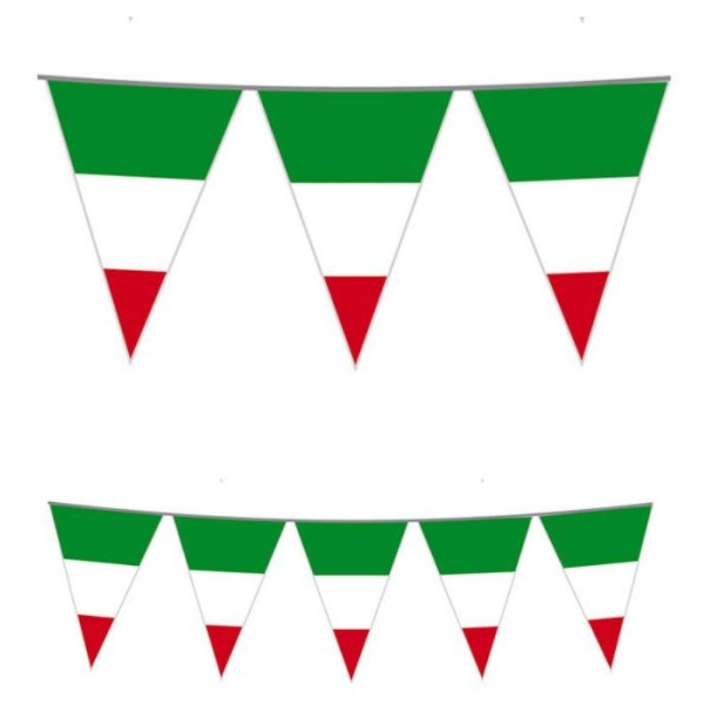 Festone Bandierine in Plastica Italia Mt.10 di Big Party