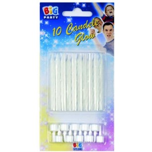 10 Candeline Glow Cm.8 + Supp. di Big Party