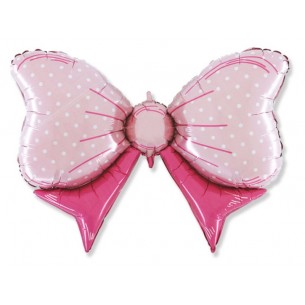 Palloncino Mylar Forma Cm.108*72 (42") Fiocco Rosa di Big Party