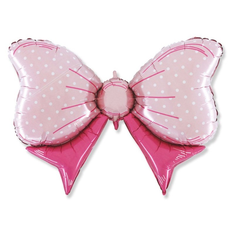 Palloncino Mylar Forma Cm.108*72 (42") Fiocco Rosa di Big Party