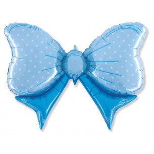 Palloncino Mylar Forma Cm.108*72 (42") Fiocco Celeste di Big Party