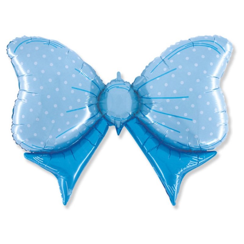 Palloncino Mylar Forma Cm.108*72 (42") Fiocco Celeste di Big Party