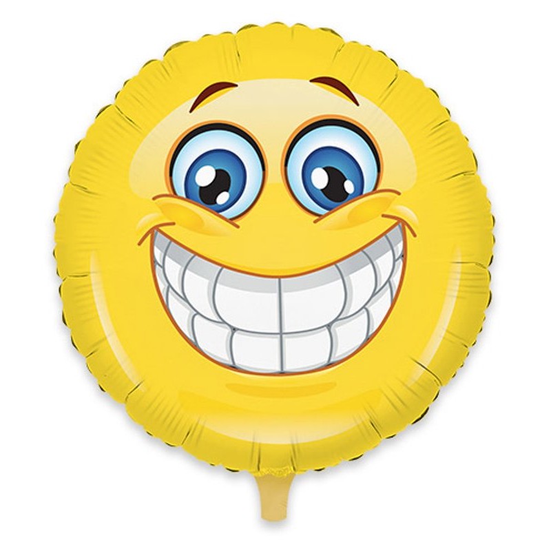 Palloncino Mylar Tondo Cm.45 Emoticons (18") di Big Party