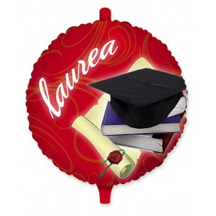 Palloncino Mylar Tondo Cm.45 Laurea (18") di Big Party