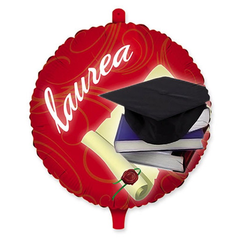 Palloncino Mylar Tondo Cm.45 Laurea (18") di Big Party