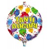 Palloncino Mylar Tondo Cm.45 Tanti Auguri Happy Balloon di Big Party
