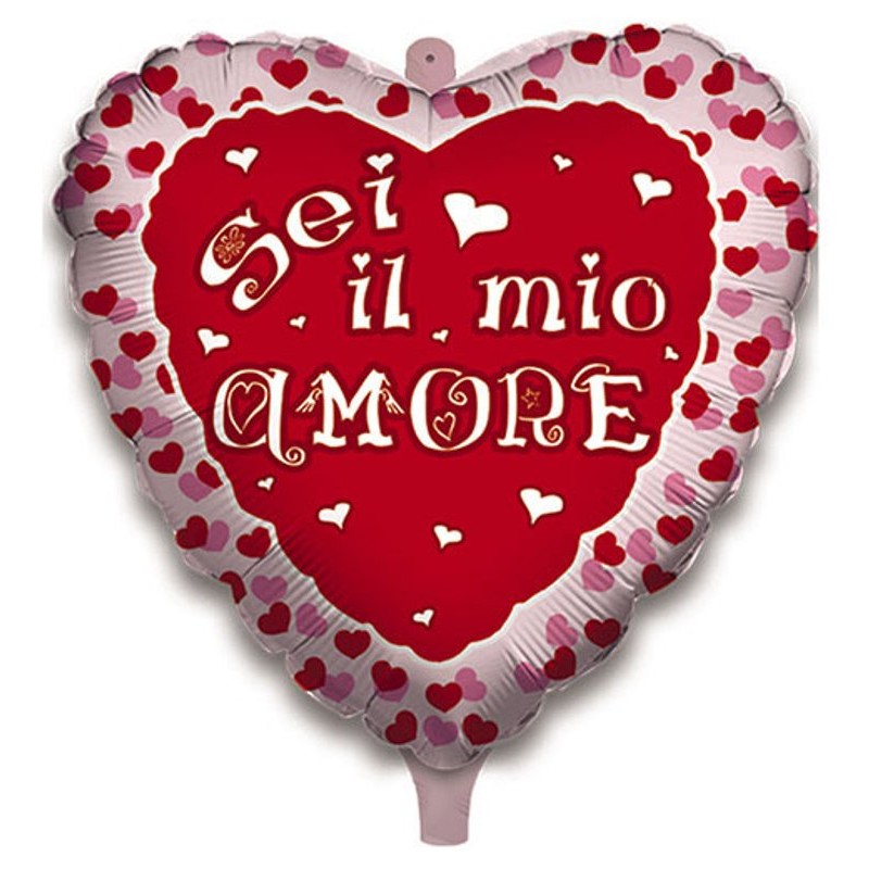 Palloncino Mylar Cuore Cm.45 Sei il Mio Amore Fashion ( di Big Party