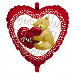 Palloncino Mylar Cuore Cm.45 Sweet (18") di Big Party