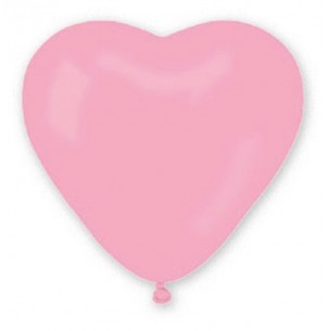 12 Pall. Cuore 10" (Cm.26) Rosa di Big Party