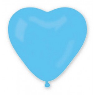 12 Pall. Cuore 10" (Cm.26) Celesti di Big Party