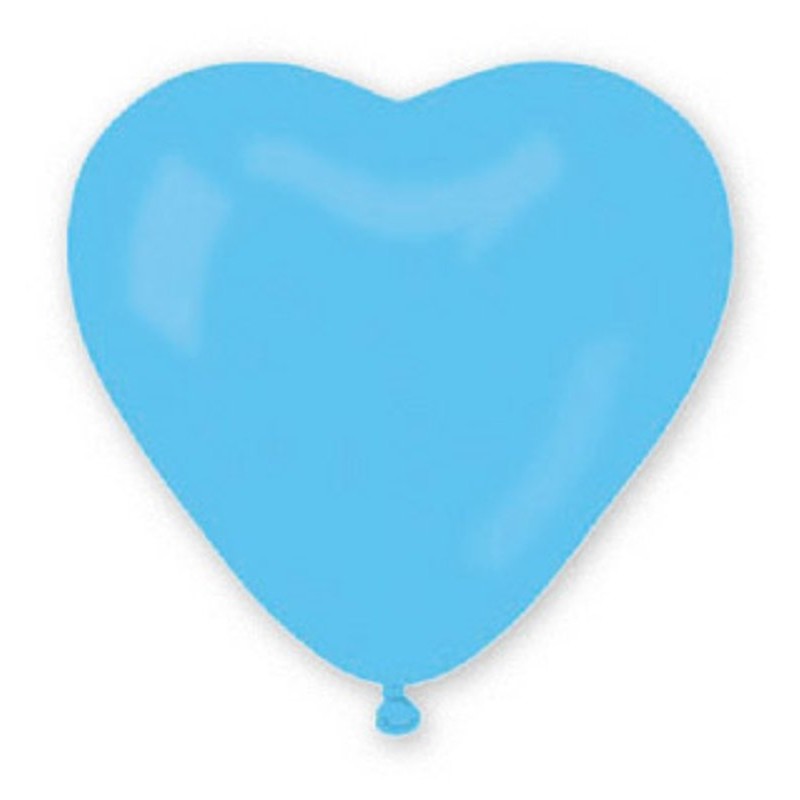 12 Pall. Cuore 10" (Cm.26) Celesti di Big Party