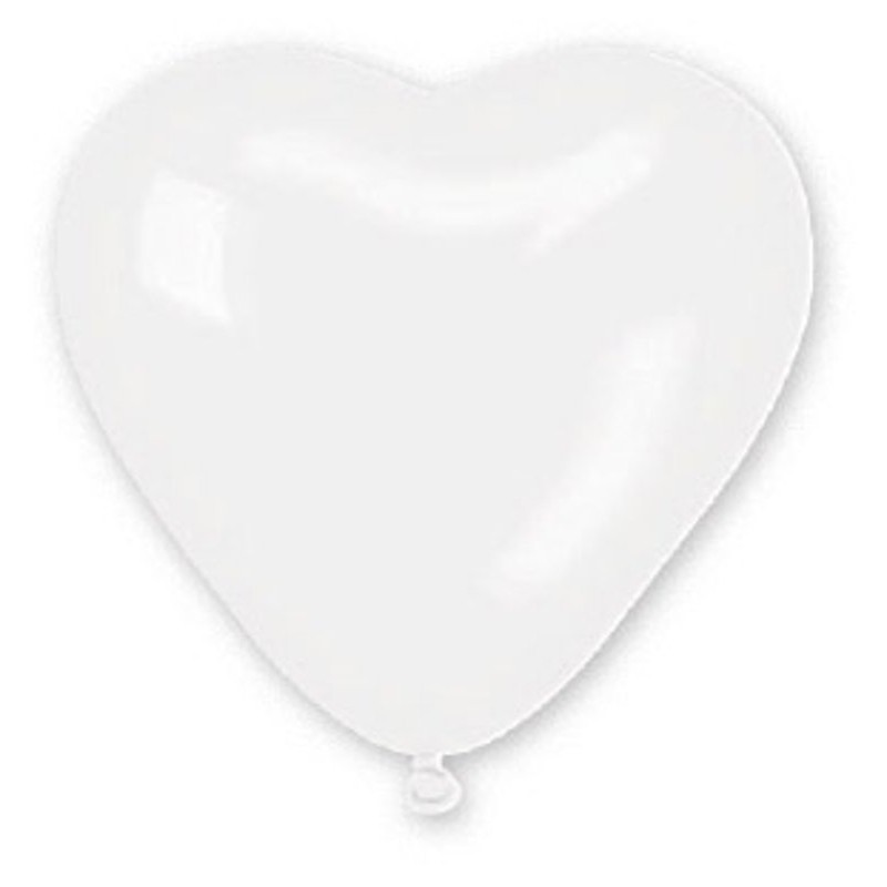 12 Pall. Cuore 10" (Cm.26) Bianchi di Big Party