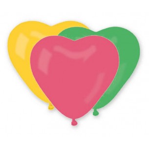12 Pall. Cuore 10" (Cm.26) Assortiti di Big Party