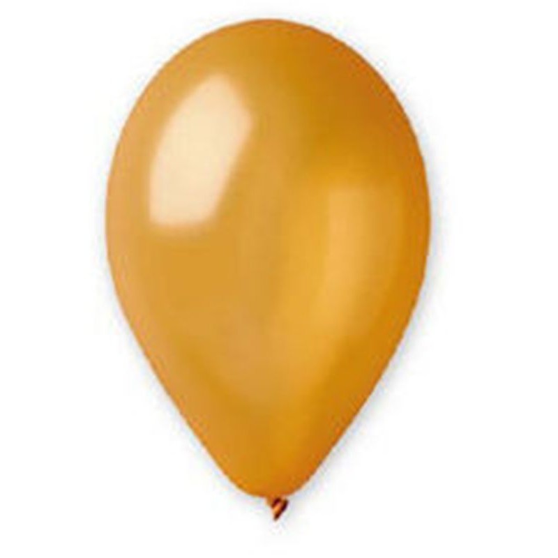 16 Pall. Medium Metal 10" (Cm.26) Oro di Big Party
