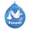 20 Pall. Medium 10" (Cm.26) Eccomi Celeste di Big Party