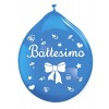 20 Pall. Medium 10" (Cm.26) Battesimo Celeste di Big Party