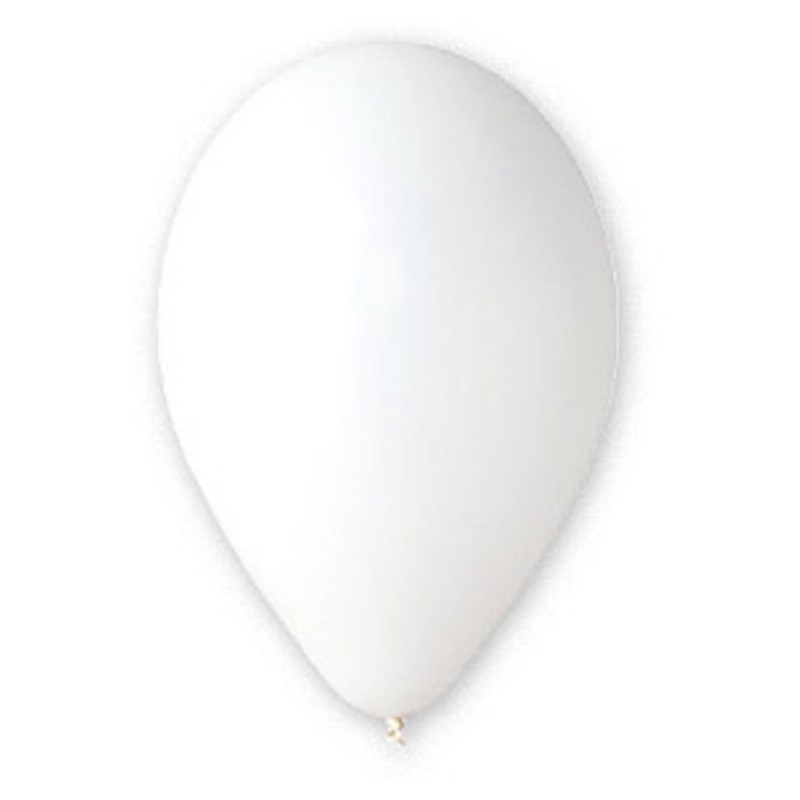 100 Pall. Large 12" (Cm.30) Bianchi di Big Party