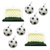 Set 6 Candeline Pallone Calcio + 2 Porte di Big Party
