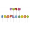 Candeline Picks Maxi Buon Compleanno Cupcake Cm.8 di Big Party
