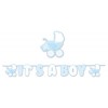 Festone Kit Scritta Maxi It S a Boy Cm.600 Bambino di Big Party