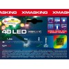 Catena Mb 40 Led Multi 5mm Luce Fissa 230v Interno Cavo Verde 1,5+4m di Lotti