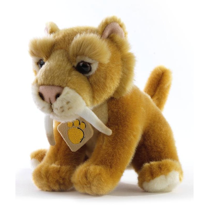 Smilodonte Tigre dai Denti a Sciabola L.23 Cm. di Plush-Company
