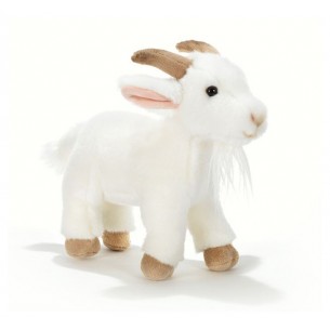 Beba Capretta Bianca 25 Cm. L di Plush-Company