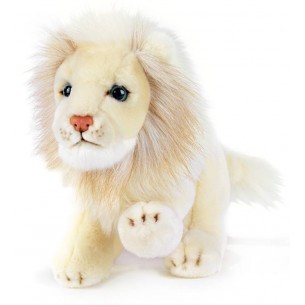Asly White Lion Blue Eyes 21 Cm. di Plush-Company