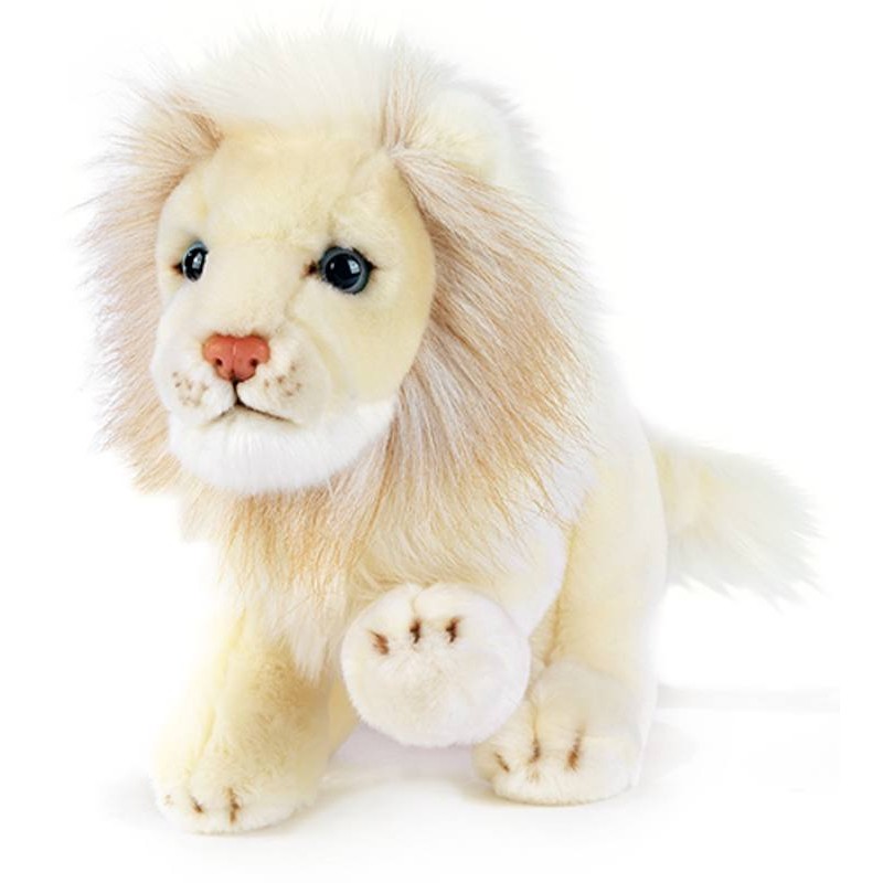 Asly White Lion Blue Eyes 21 Cm. di Plush-Company