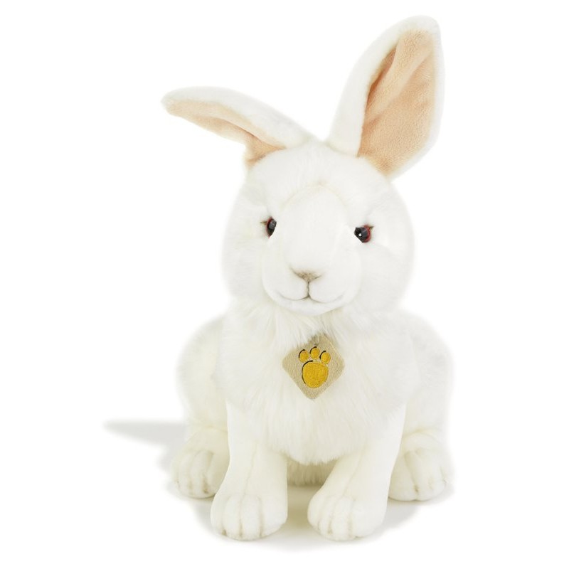 Lapo' Coniglio Bianco Naturale D.30 Cm di Plush-Company