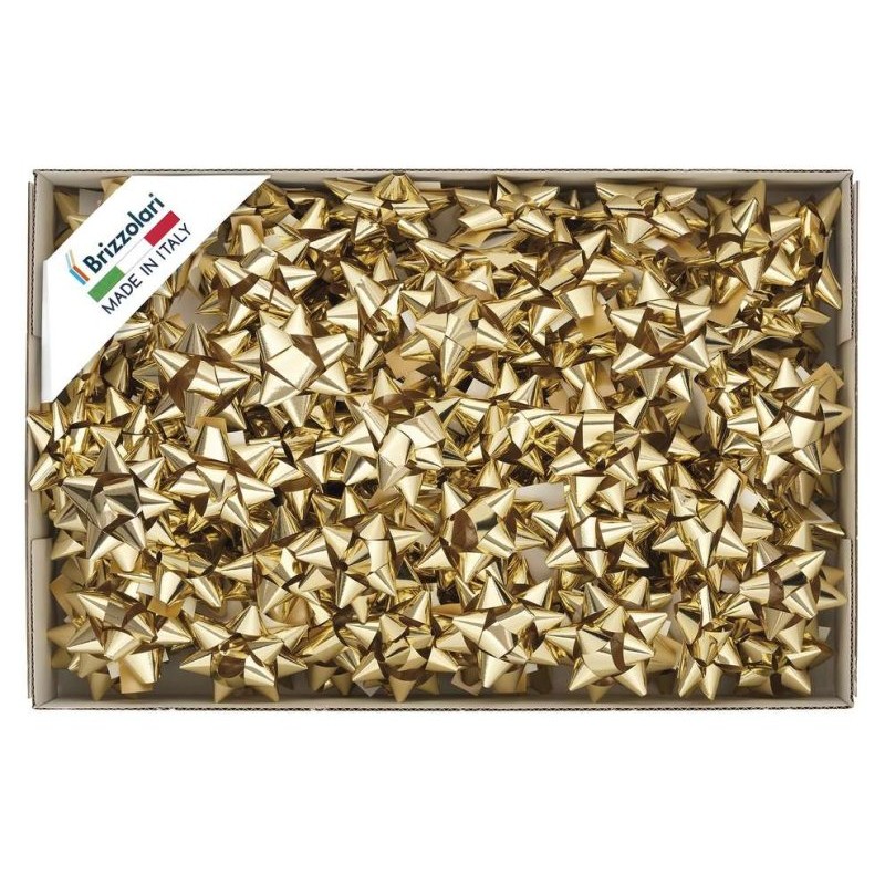3170 - 100 Stelle 6870 Mm 14 - Stelle Metal Opache Oro di Brizzolari