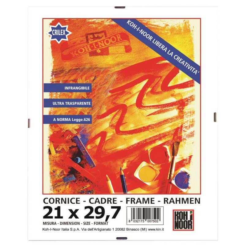 Cornice 30x40cm In Crilex Antinfortunistico Con Fondo MDF - Made In Italy - Foto 8