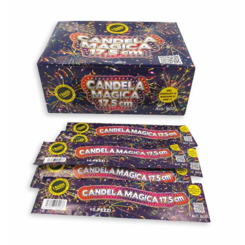 Candela Magica 17,5 Cm. (100 Buste da 10 Pz.) di Irazzi