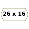 Rotolino Etichette Prezzi ad Onda Permanente 26x16 Bianco di Rotolificio Pugliese Srl