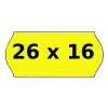 Rotolino Etichette Prezzi ad Onda Permanente 26x16 Fluo Giallo di Rotolificio Pugliese Srl