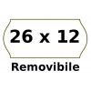 Rotolino Etichette Prezzi ad Onda 26x12 Bianco Removibile di Rotolificio Pugliese Srl