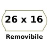 Rotolino Etichette Prezzi ad Onda 26x16 Bianco Removibile di Rotolificio Pugliese Srl