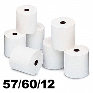 Rotolo Calcolatrice Misura 57mm X 60 Mt - Foro 12mm di Rotolificio Pugliese Srl