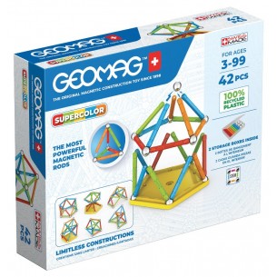 Supercolor Panels Recycled 42 Pcs di Geomag