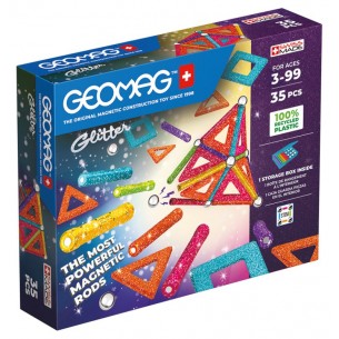Glitter Panels Recycled 35 Pcs di Geomag