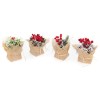 Bouquet Natalizio con Yuta H. Cm 14x10x10 Decori Assoriti di Mercury Srl