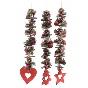 Pendente Natalizio 65cm. Decori Assortiti di Mercury Srl