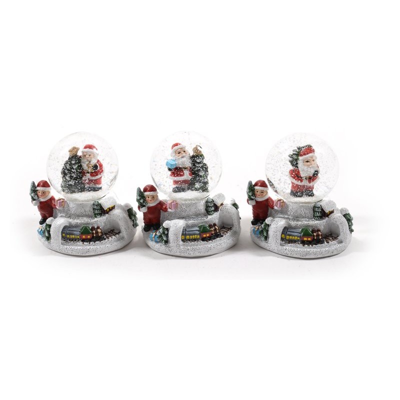 Palla di Neve 6x5xh.7cm Decori Assortiti in Espositore di Mercury Srl