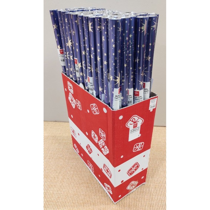Rotolo Ppl Metalizzato Decoro Cielo 70x150cm di Mercury Srl
