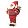 Babbo Natale Sciatore 25x12xh.40cm con Confezione Regalo di Mercury Srl